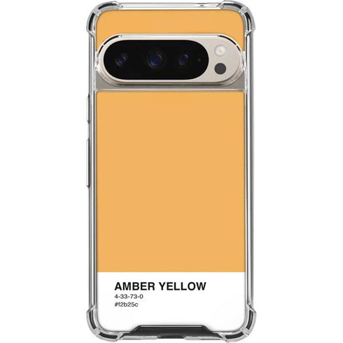 Amber Yellow Pixel 9/9 Pro Clear Case